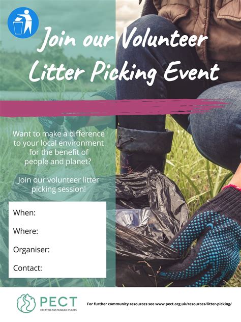 litter pick poster template|pick up litter poster.